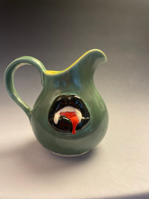 Small Svelte Vampire Pitcher - Silky Teal